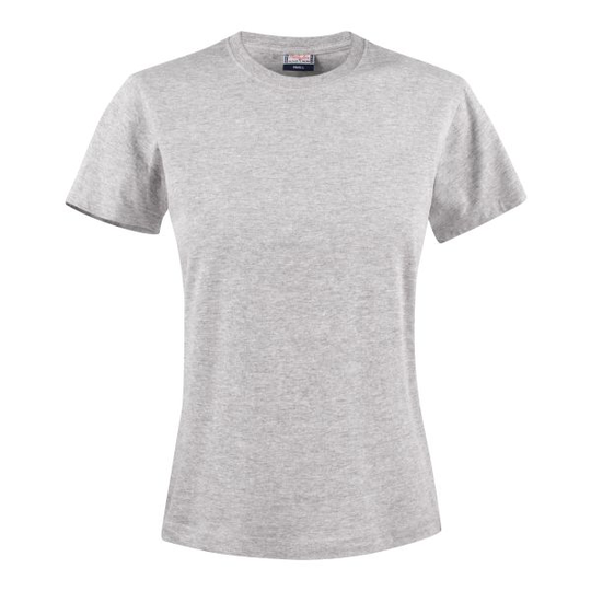 Printer Heavy T-shirt Lady T-paita Harmaameleerattu XS