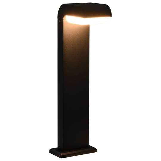 vidaXL LED-ulkovalo 9 W musta soikea