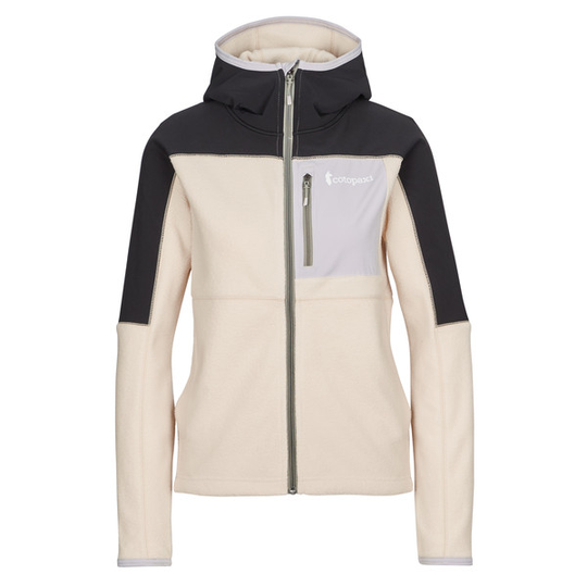 Cotopaxi Abrazo Hooded Full-zip Fleece Jacket - Black & Cream - Naiset - L - Partioaitta