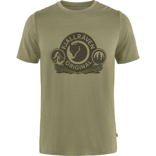 Fjällräven Abisko Wool Classic Ss M - Light Olive - Miehet - L - Partioaitta