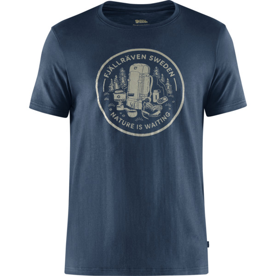 Fjällräven Fikapaus T-shirt M - Navy - Miehet - S - Partioaitta