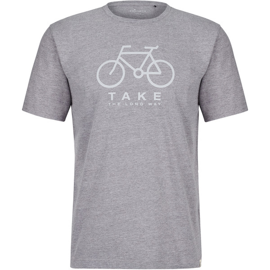 FRILUFTS Reykholt Printed T-shirt - Smoked Pearl Bike Classic - Miehet - S - Partioaitta