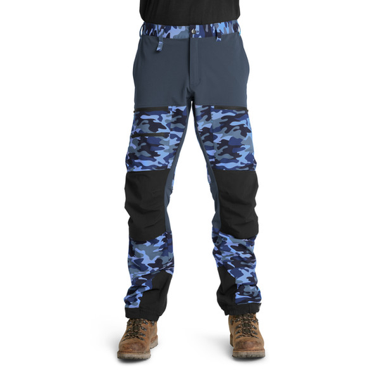 Is Not Enough Ares Trekking Pro Pants - Blue Horizon Camouflage - Miehet - S - Partioaitta