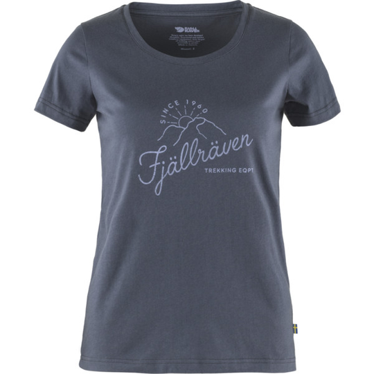 Fjällräven Sunrise T-shirt W - Navy - Naiset - L - Partioaitta