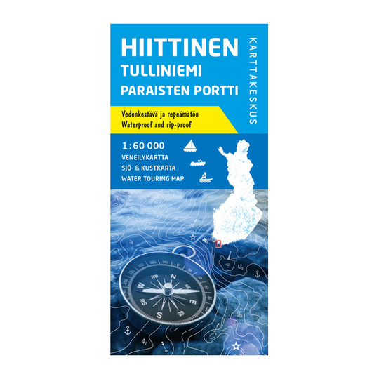 Karttakeskus Hiittinen Tulliniemi Paraisten portti, veneilyk. 1:60 000