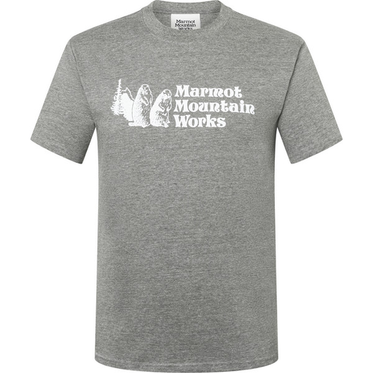 Marmot Mmw Heavyweight Tee Ss - Charcoal Heather - Miehet - S - Partioaitta