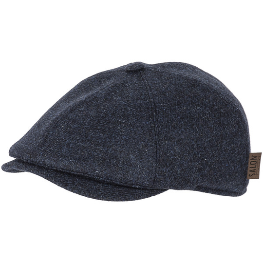 Salon Lakkitehdas Flat Cap Rocky Gen Merino - Dk Blue - Unisex - 58 - Partioaitta