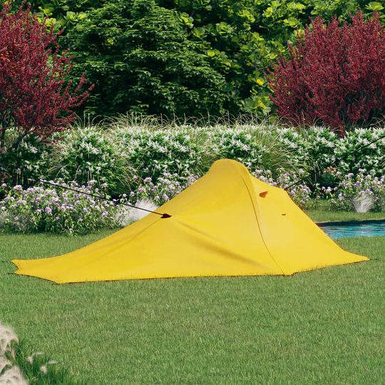 vidaXL Retkeilyteltta 317x240x100 cm keltainen