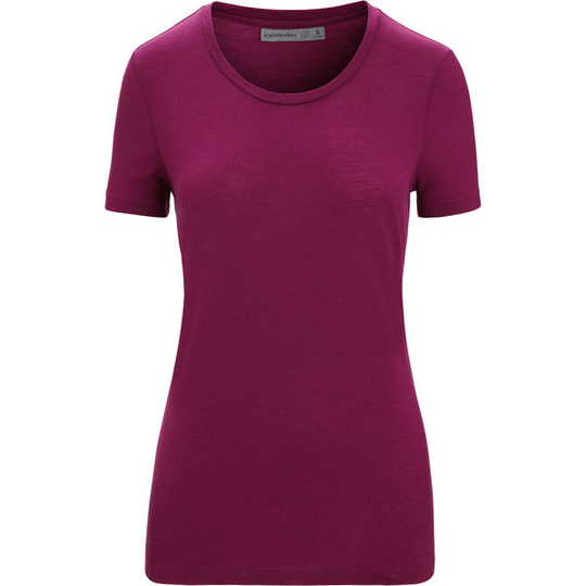Icebreaker W Tech Lite Ii Ss Tee - Go Berry - Naiset - S - Partioaitta