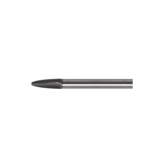 Ironside 200801 Pyörivä viila Medium-S, kärki, pyöristetty yläosa 18 x 6 mm