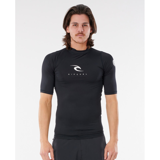 Rip Curl Corps Short Sleeve UV Tee Miesten Uv t-paita Musta