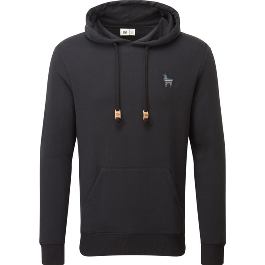 Tentree M Peru Embroidered Llama Hoodie - Meteorite Black - Miehet - S - Partioaitta