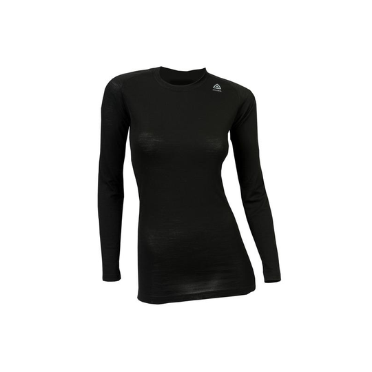 Aclima LW CrewNeck W naisten aluspaita, Musta