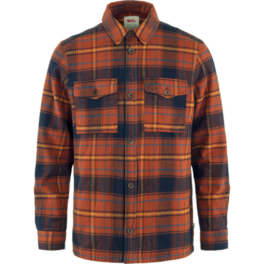 Fjällräven Övik Lite Padded Shirt M - Autumn Leaf-dark Navy - Miehet - S - Partioaitta