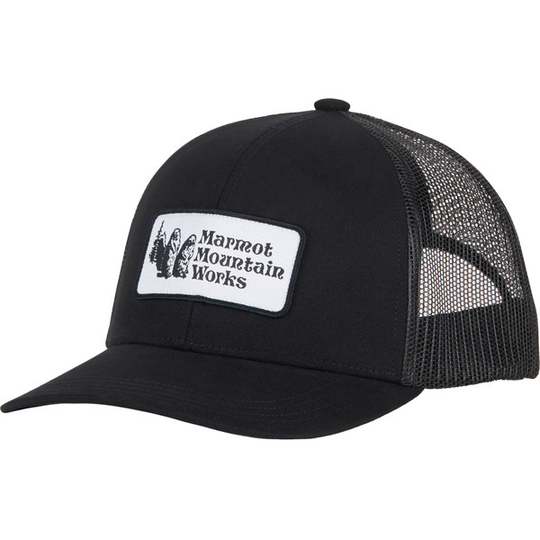 Marmot Retro Trucker Hat - Black/black - Unisex - OneSize - Partioaitta