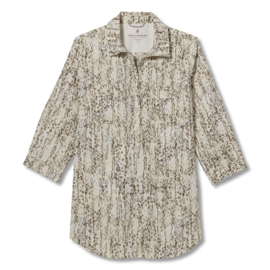Royal Robbins Expedition Iitunic Print - Creme Simmer Pt - Naiset - S - Partioaitta