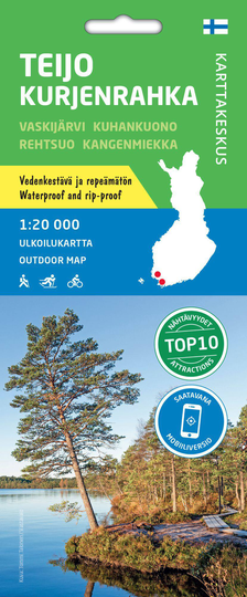 Karttakeskus Teijo Kurjenrahka Ulkoilukartta