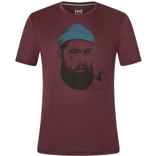 Supernatural M Sailor Tee - Wine Tasting/jet Black/hydro - Miehet - S - Partioaitta