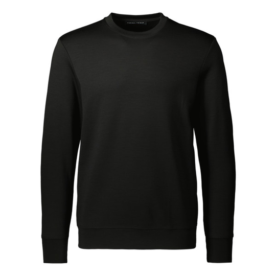 Formal Friday Ultrafine Merino Sweatshirt - Black - Unisex - XXS - Partioaitta