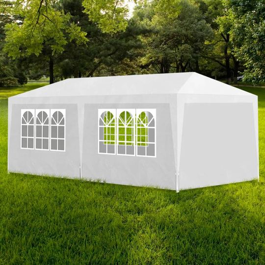 vidaXL Juhlateltta 3x6 m valkoinen