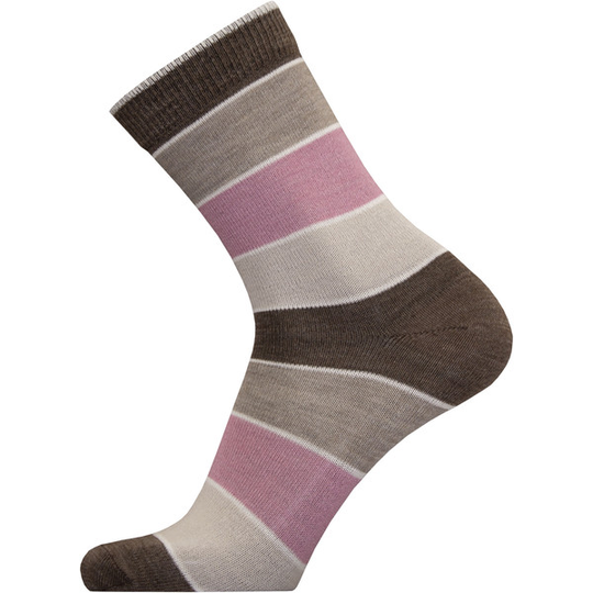 Sukkamestarit Merinovillasukat - Ohut Leveä Multi Hiekka-pinkki - Unisex - 35-38 - Partioaitta