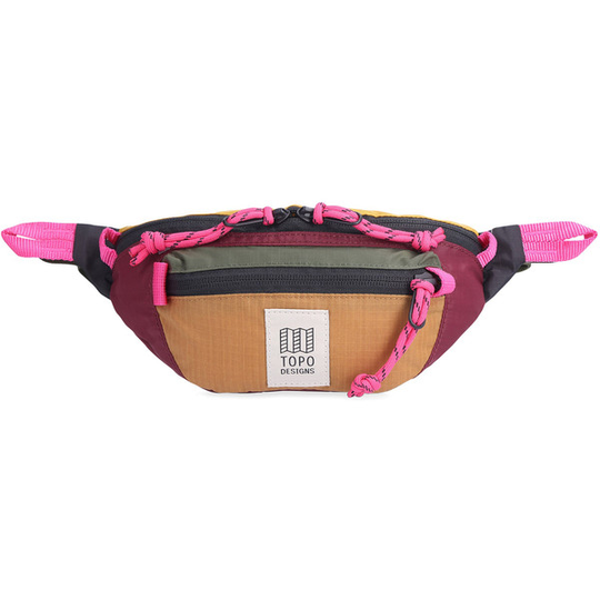 Topo Designs Mountain Waist Pack - Burgundy/dark Khaki - Unisex - OneSize - Partioaitta