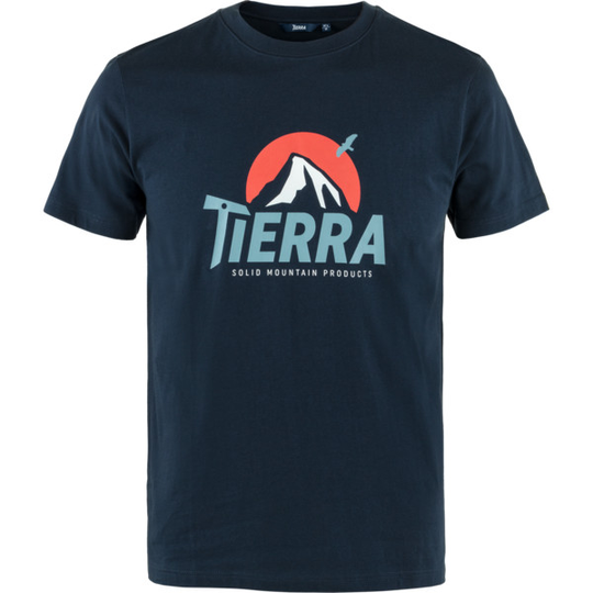 Tierra Organic Cotton Everest Tee M - Deep Navy - Miehet - L - Partioaitta