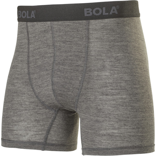 Bola Merino Boxer Double Pack - Dk Grey Melange - Miehet - S - Partioaitta