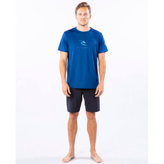 Rip Curl Icons Short Sleeve UV Tee - Miesten T-paita Navy