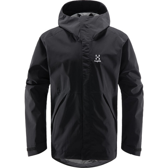 Haglöfs Tjärn Jacket Men - True Black - Miehet - M - Partioaitta