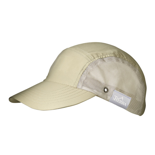 Tierra Correspondent Travel Cap - Sand Khaki - Unisex - One Size - Partioaitta