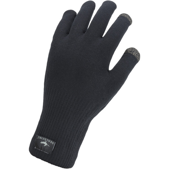 Sealskinz Waterproof All Weather Ultra Grip Knitted Glove - Black - Unisex - S - Partioaitta