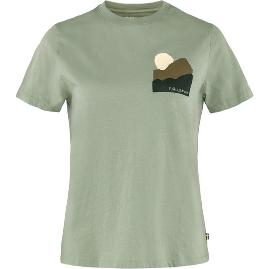 Fjällräven Nature T-shirt W - Sage Green - Naiset - L - Partioaitta