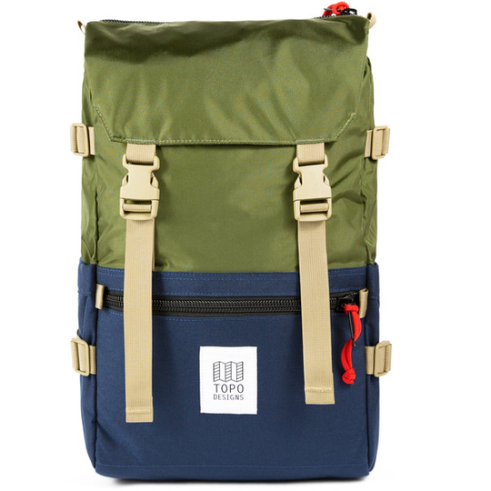 Topo Designs Rover Pack Classic - Olive/navy/recycled - Unisex - OneSize - Partioaitta