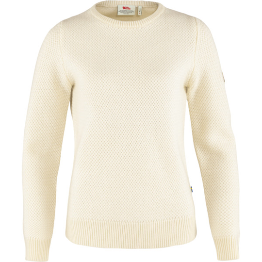 Fjällräven Övik Structure Sweater W - Chalk White - Naiset - L - Partioaitta