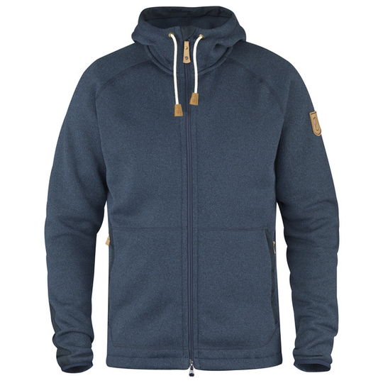 Fjällräven Övik Fleece Hoodie M - Navy - Miehet - L - Partioaitta