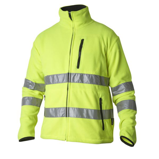 Top Swede 4642 Fleecetakki huomiotakki, keltainen Koko S