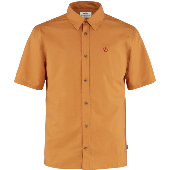 Fjällräven Övik Lite Shirt Ss M - Spicy Orange - Miehet - L - Partioaitta
