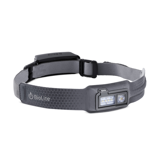 Biolite 330 ladattava otsalamppu, Midnight Grey