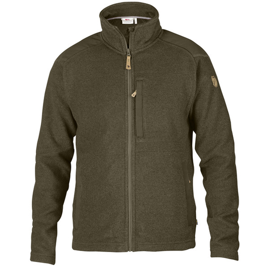 Fjällräven Buck Fleece M - Dark Olive - Miehet - S - Partioaitta