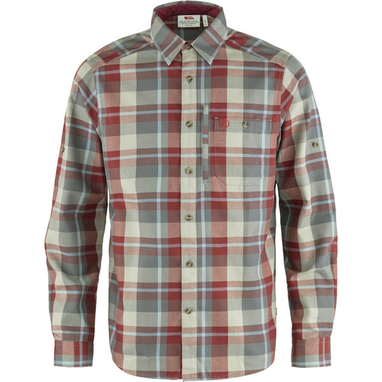 Fjällräven Fjällglim Shirt M - Red Oak-basalt - Miehet - L - Partioaitta