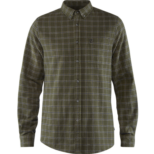Fjällräven Övik Flannel Shirt M - Deep Forest - Miehet - M - Partioaitta