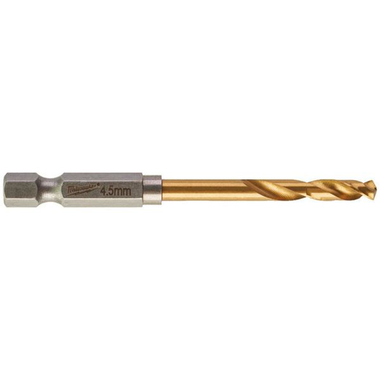 Milwaukee 4932478175 Metalliporanterä 1/4"-kuusiokiinnitys 2,5 x 62 mm, 10 kpl