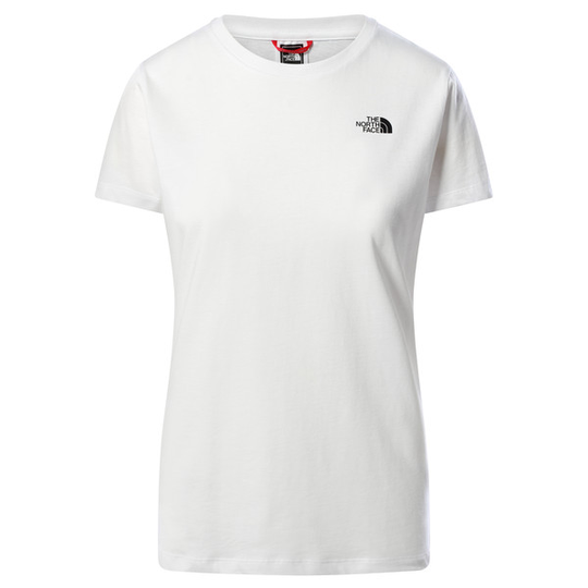 The North Face W S/s Simple Dome Tee - Tnf White - Naiset - L - Partioaitta