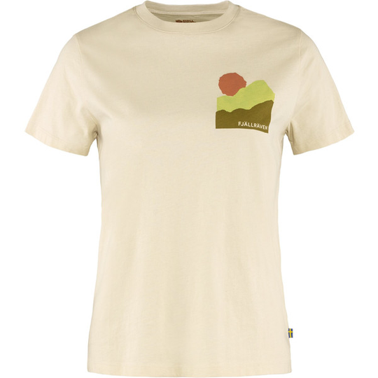 Fjällräven Nature T-shirt W - Chalk White - Naiset - L - Partioaitta