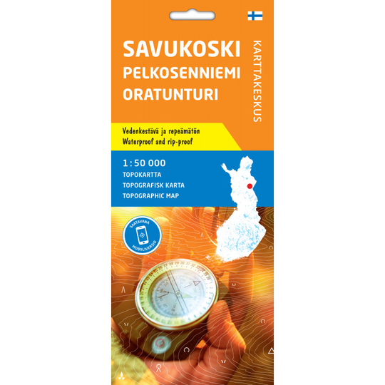 Savukoski Pelkosenniemi Oratunturi, Topokartta 1:50 000