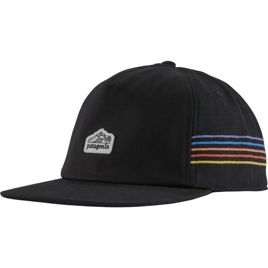Patagonia Line Logo Ridge Stripe Funfarer Cap - Black - Unisex - OneSize - Partioaitta
