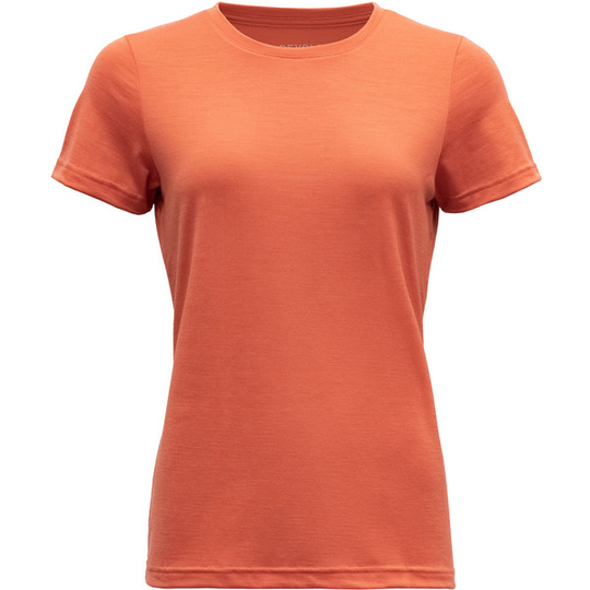 Devold Eika Woman Tee - Coral - Naiset - L - Partioaitta