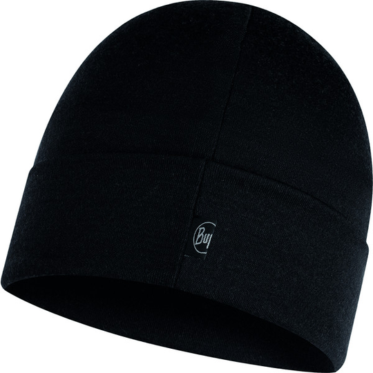 Buff Merino Heavyweight Beanie - Black - Unisex - OneSize - Partioaitta