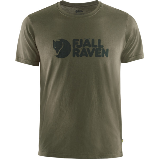 Fjällräven Fjällräven Logo T-shirt M - Dark Olive - Miehet - L - Partioaitta